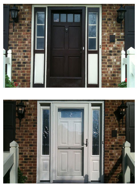 Before and After Front Doors
